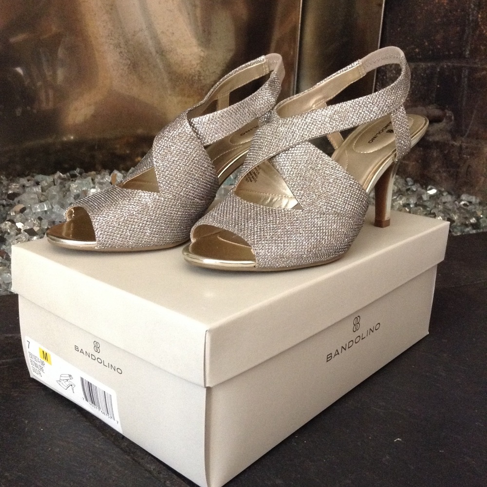 Bandolino Slingback Glitter Pump